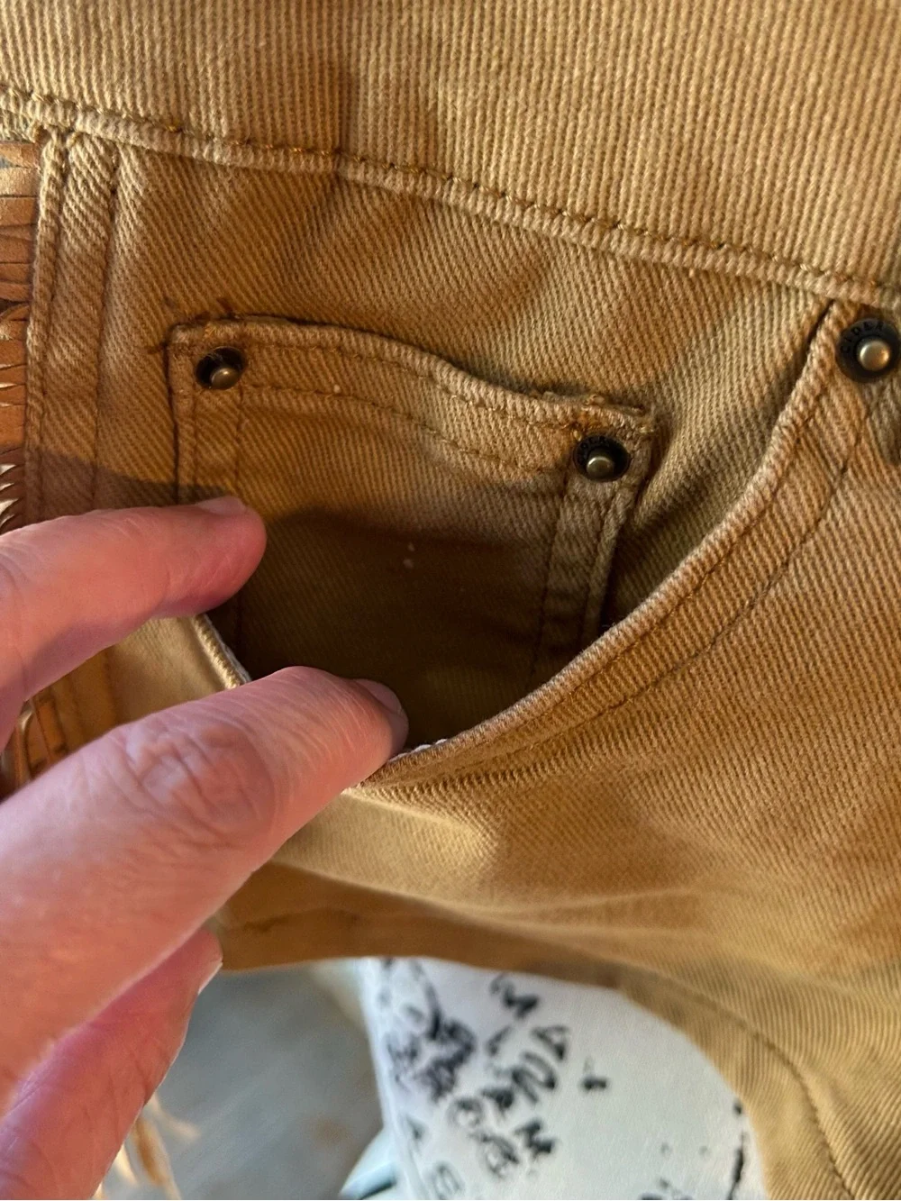 Cider micro Fringe Denim Shorts